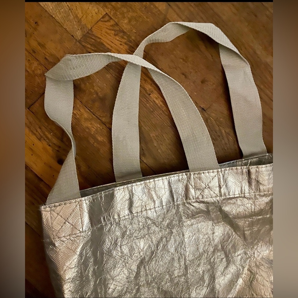 Athleta Reusable Shopping Bag Silver - Picture 5 of 10